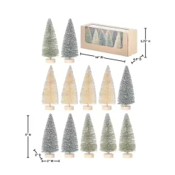 5 in. Natural & Green Woodland Tree 12-pc. Set