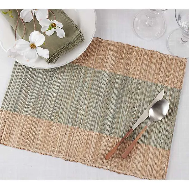 Indigo Banded 4-pc. Placemat Set