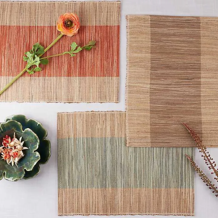 Indigo Banded 4-pc. Placemat Set