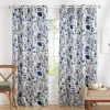 Indigo Floral 2-pc. Curtain Panel Set, 96 in.