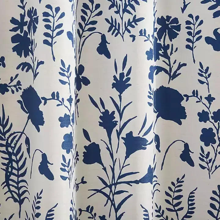 Indigo Floral 2-pc. Curtain Panel Set, 96 in.