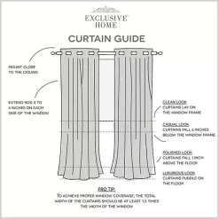 Indigo Floral 2-pc. Curtain Panel Set, 96 in.