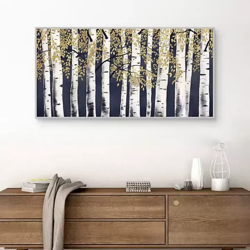 Indigo Fresh Forest Framed Canvas Art Print