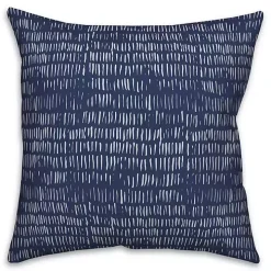 Indigo Thatch Outdoor Throw Pillow