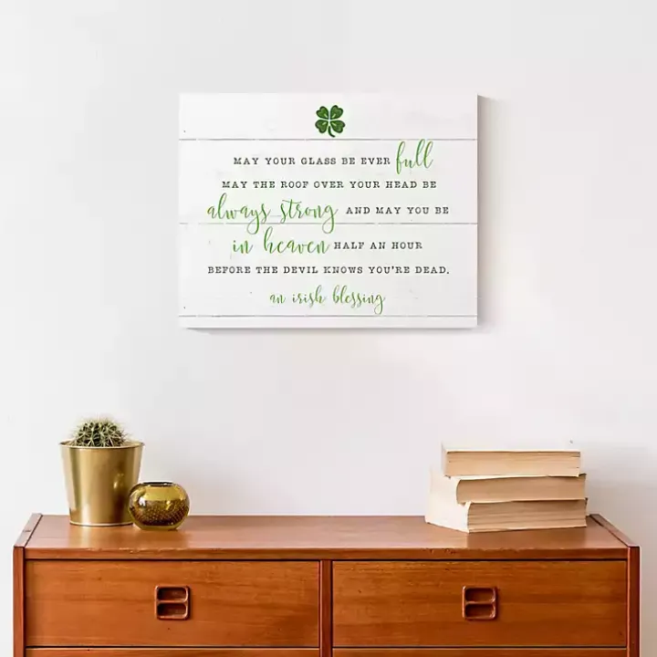 Irish Blessing Canvas Art Print
