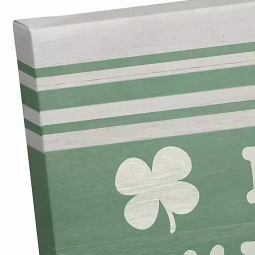 Irish Kisses & Shamrock Wishes Canvas Art Print