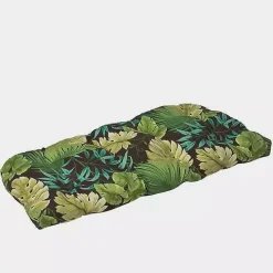 Island Leaves Outdoor Loveseat Cushion