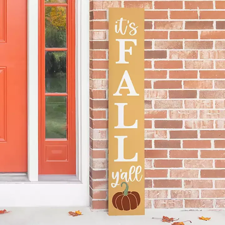 It's Fall Y'all Yellow Porch Board
