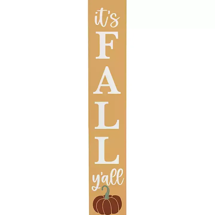 It's Fall Y'all Yellow Porch Board