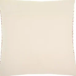 Ivory and Red Looped Christmas Tree Throw Pillow