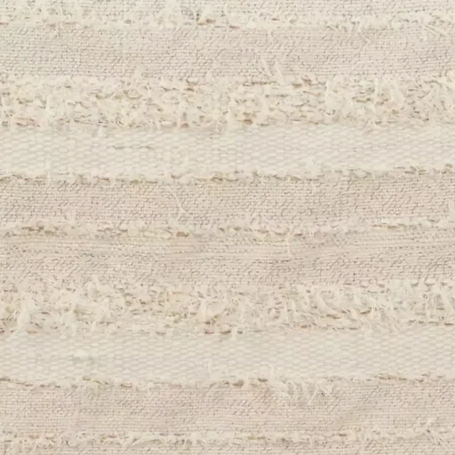 Ivory and Sand Textured Stripe Table Runner
