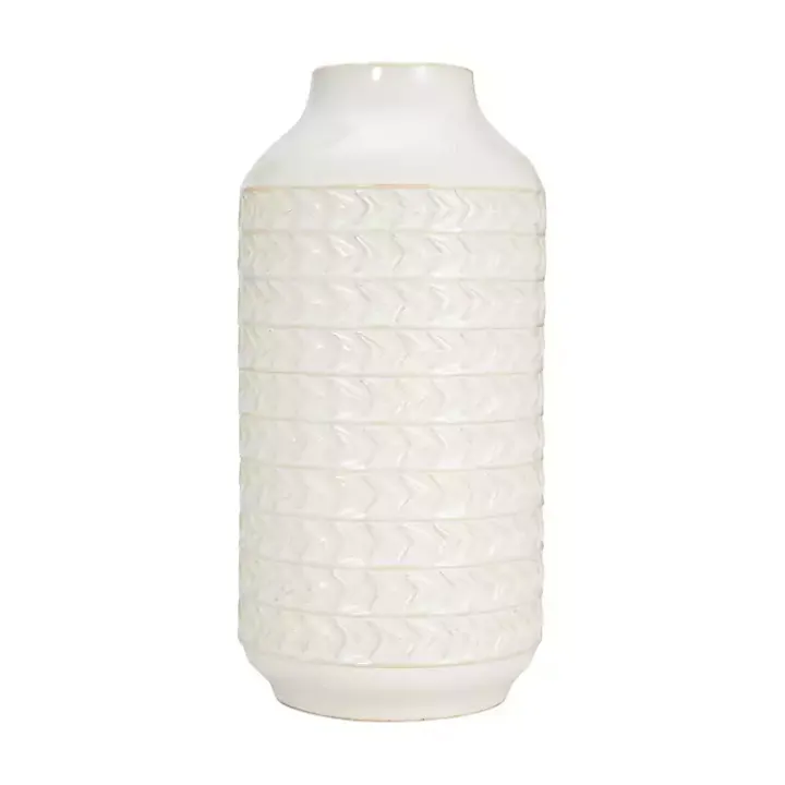 Ivory Aztec Vase, 13in