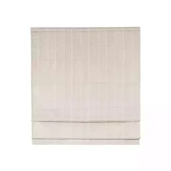Ivory Basketweave Cordless Roman Shade, 31 in.