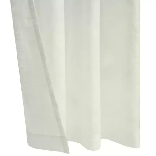 Ivory Boucle Sheer Single Curtain Panel, 95 in.
