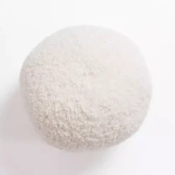 Ivory Boucle Sphere Pillow