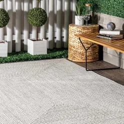 Ivory Braided Lefebvre Area Rug, 10x14