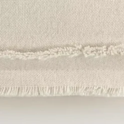 Ivory Embroidered Botanical Pillow