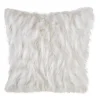 Ivory Faux Fur Polyester Pillow