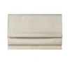 Ivory Faux Silk Room Darkening Roman Shade, 27 in.
