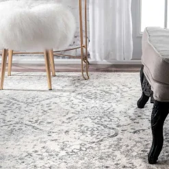 Ivory Odell Vintage Area Rug, 4x6