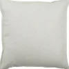 Ivory Velvet Corduroy Flange Throw Pillow