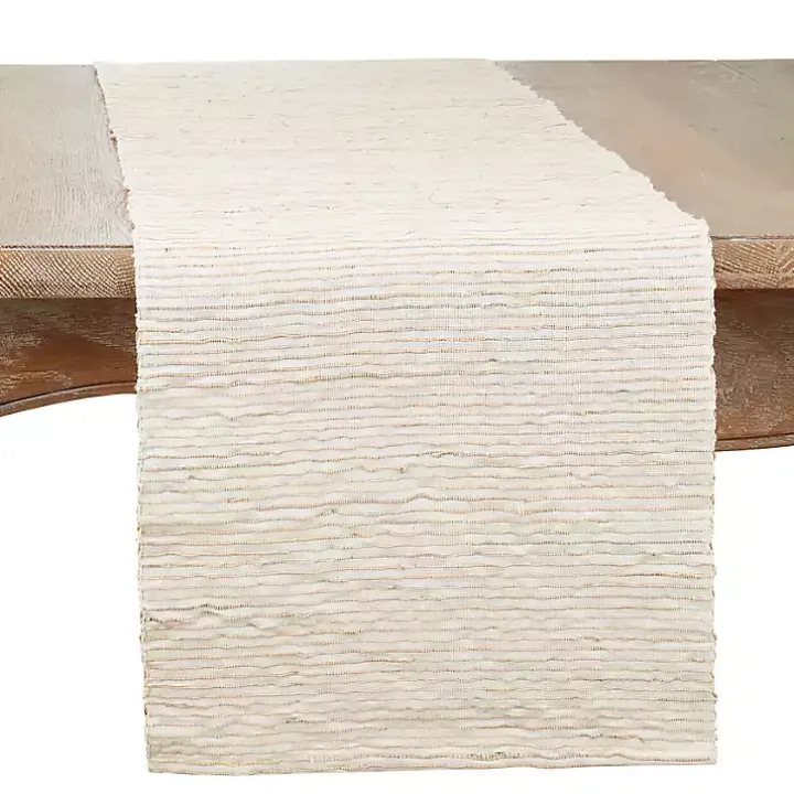 Ivory Water Hyacinth Table Runner