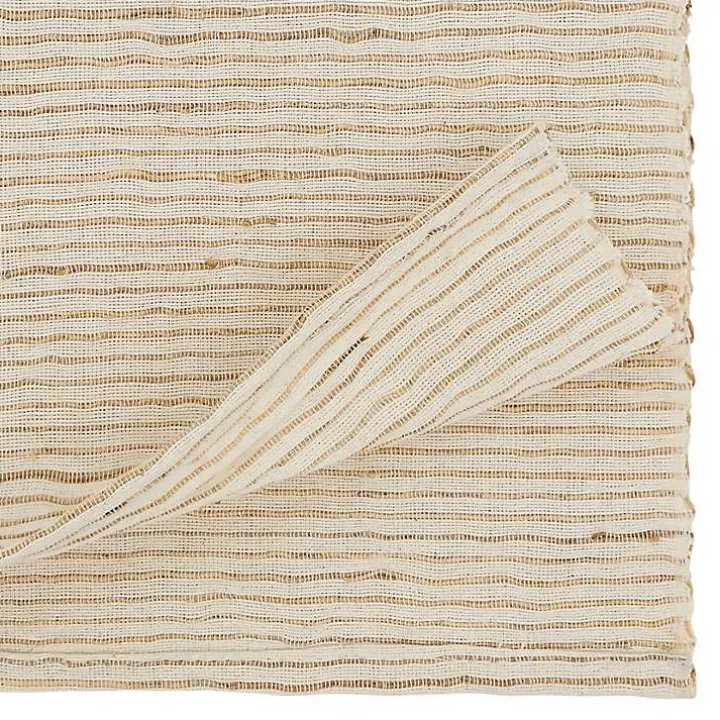 Ivory Water Hyacinth Table Runner