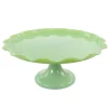 Jadeite Glass Martha Stewart Scalloped Cake Stand