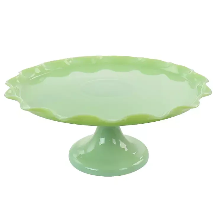 Jadeite Glass Martha Stewart Scalloped Cake Stand
