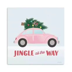 Jingle All the Way Car Canvas Art Print