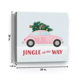 Jingle All the Way Car Canvas Art Print