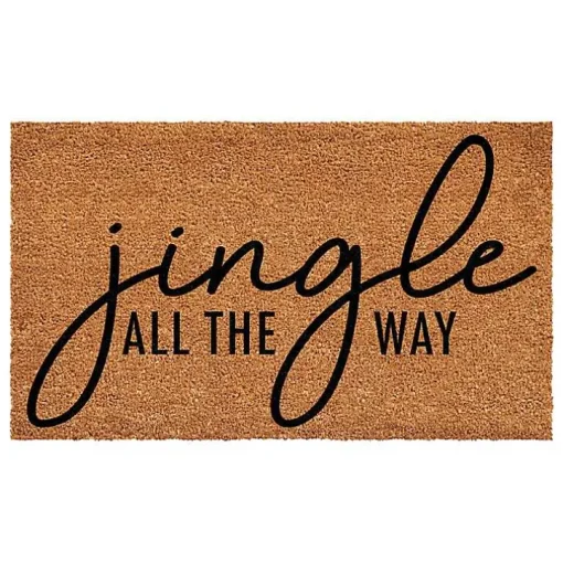 Jingle All the Way Coir Doormat