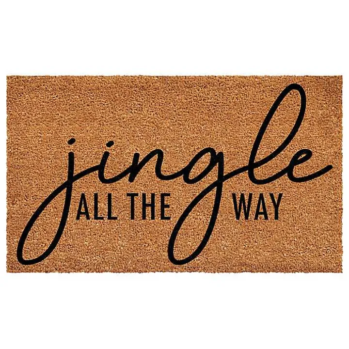 Jingle All the Way Coir Doormat