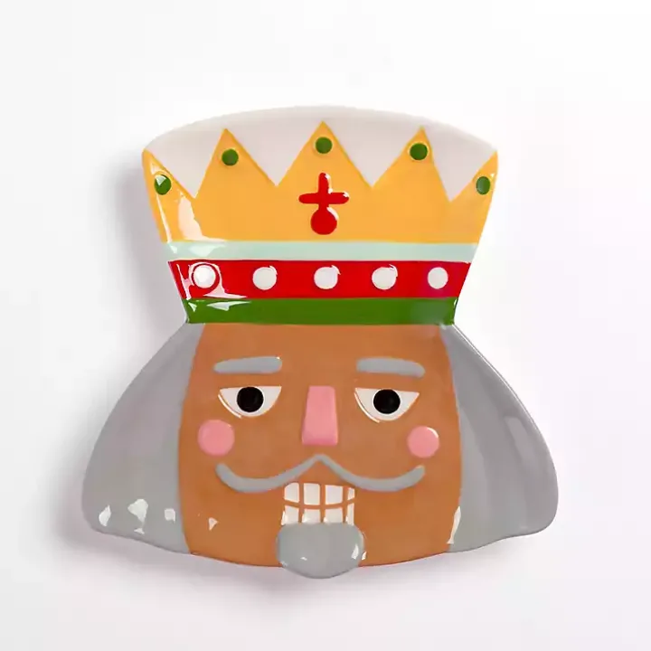 Jolly Nutcracker Shaped Appetizer Plate