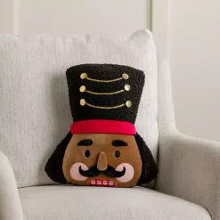 Jolly Nutcracker Shaped Pillow
