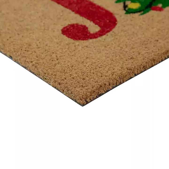 Joy Christmas Tree Coir Doormat