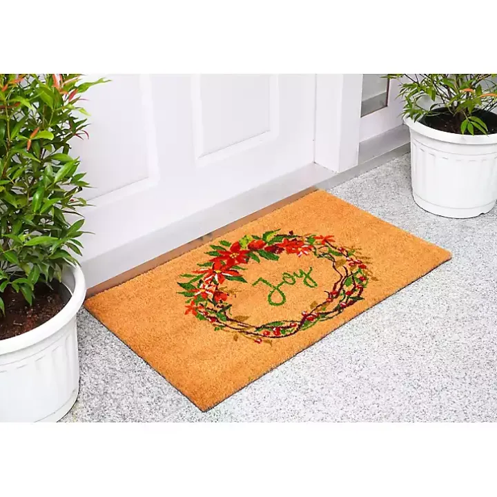 Joy Wreath Doormat