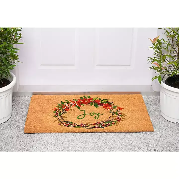 Joy Wreath Doormat