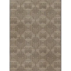 Kylie Gray Modern Abstract Outdoor Rug, 5x8