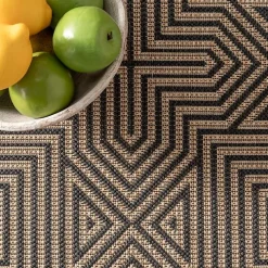 Kylie Gray Modern Abstract Outdoor Rug, 5x8