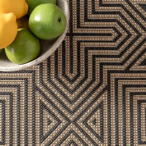 Kylie Gray Modern Abstract Outdoor Rug, 5x8
