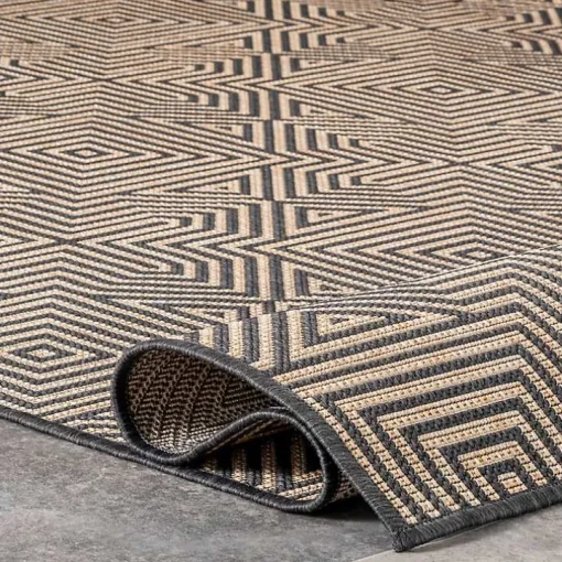Kylie Gray Modern Abstract Outdoor Rug, 5x8