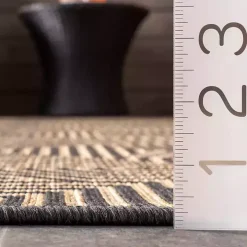Kylie Gray Modern Abstract Outdoor Rug, 5x8