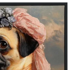 Lady Petunia Pugington Framed Art Print