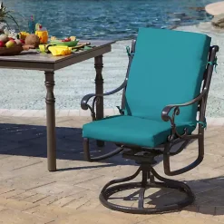 Lake Blue Leala Luxe Outdoor Dining Chair Cushion