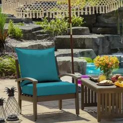 Lake Blue Texture Outdoor Deep Seat Cushions