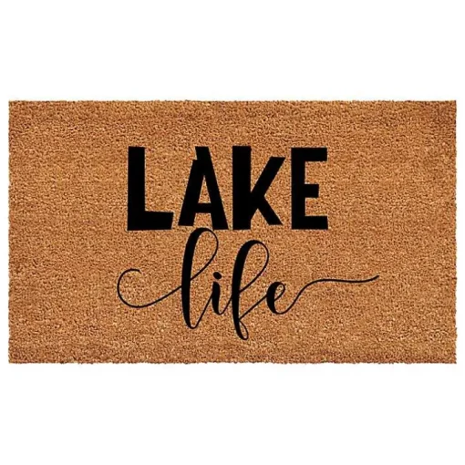 Lake Life Script Doormat