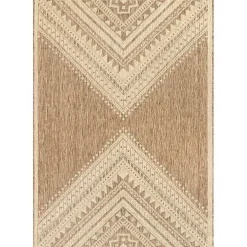 Landy Tan Aztec Outdoor Rug, 8x10