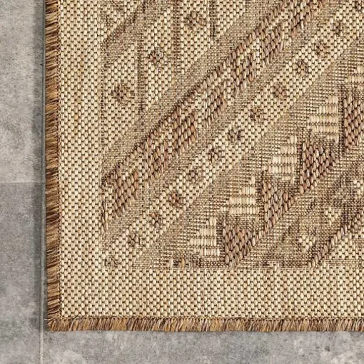 Landy Tan Aztec Outdoor Rug, 8x10