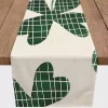 Large Plaid Clover Table Runner, 90 in.